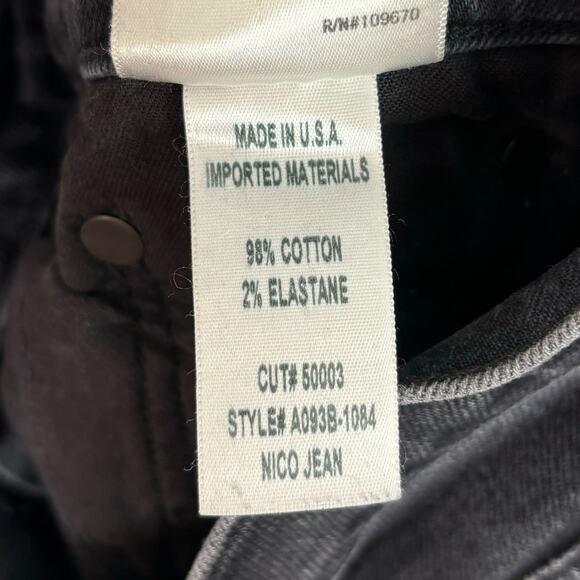 AGOLDE Nico High Rise Slim Button Fly Jeans in Virtue Size 28 - Picture 5 of 5